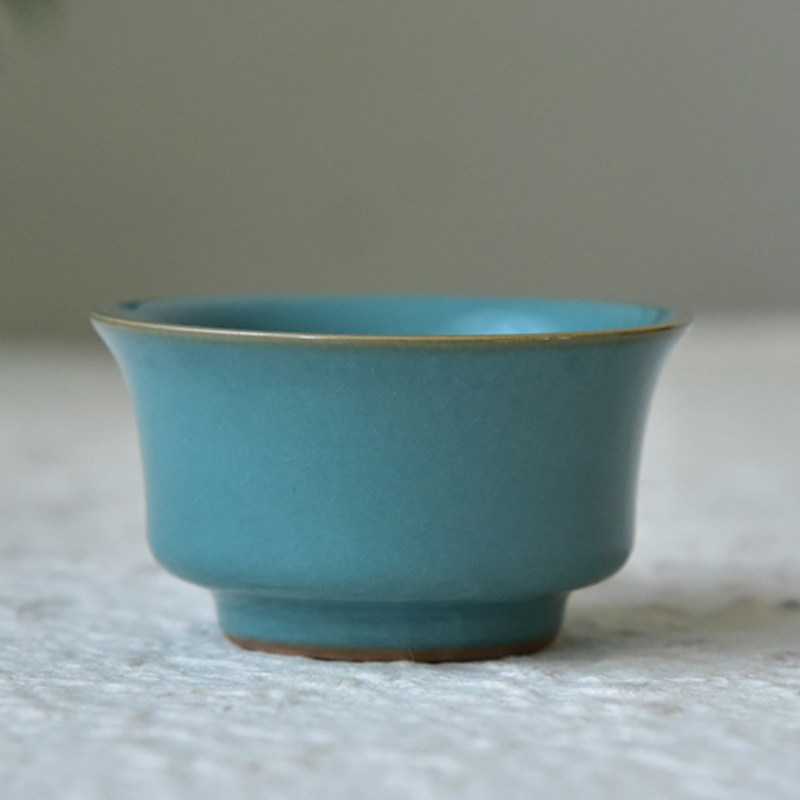 Culvert Hall Creativity small Qingxin New ceramic Master's cup Large number of green porcelain Pu'er tea bowls Chinese ink Qingming Tea Cup