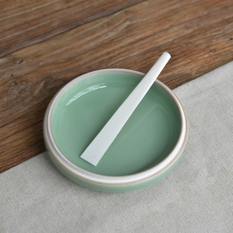 Culvert Artisanal large size Bull Bone Print seal Bone Sign and Calligraphy Printed Clay Stir Stick Blend and Blend Rod 10cm