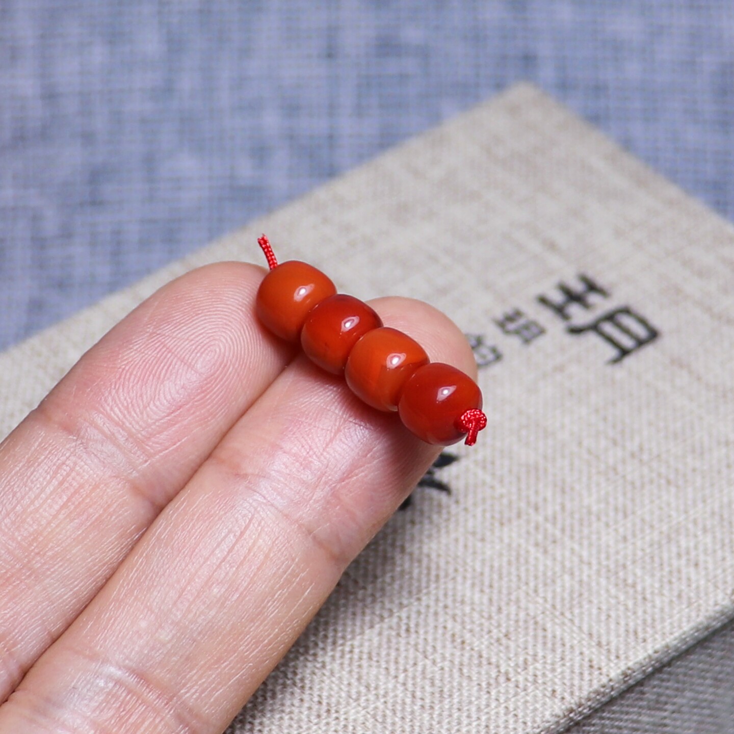 DIY аксессуары 天然南红玛瑙老形珠散珠配饰川料柿子红锦红牛血红火焰纹原矿无胶