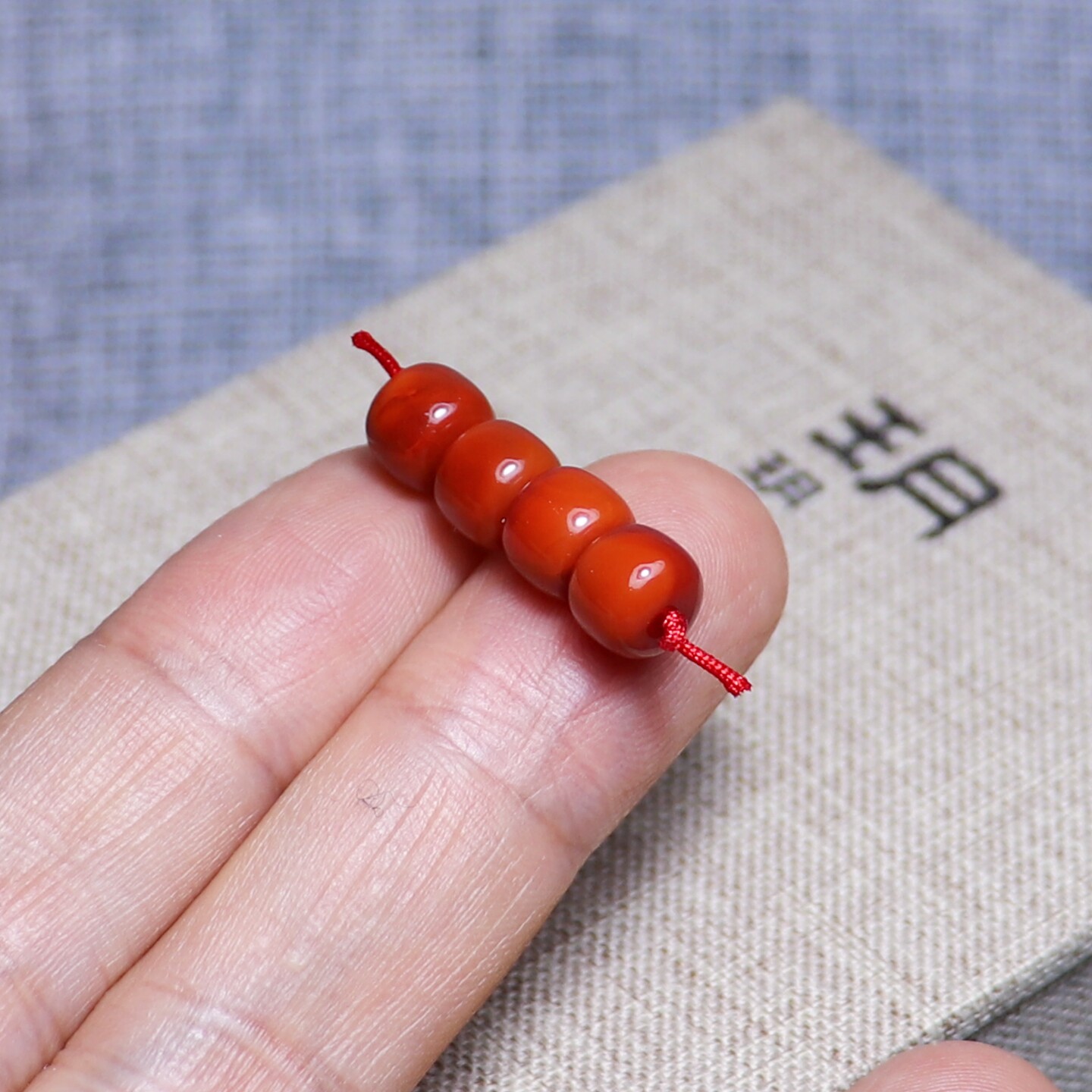 DIY аксессуары 天然南红玛瑙老形珠散珠配饰川料柿子红锦红牛血红火焰纹原矿无胶