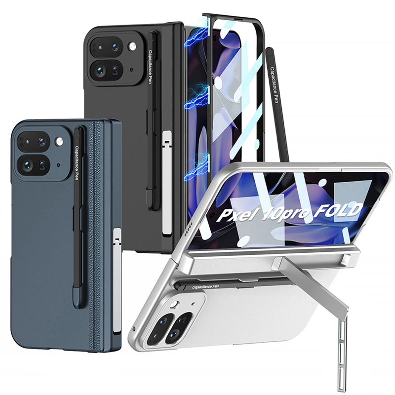 Suitable for Google Pixel 10 Pro Fold Phone Case, Foldable Screen, New Hinge Center Axis, Full Coverage Anti-Drop Protective Case with Film Integrated, ins Styles for Men and Women, with Stand and Stylus Suitable for Google Pixel 10 Pro Fold Phone Case, Foldable Screen, New Hinge Center Axis, Full Coverage Anti-Drop Protective Case with Film Integrated, ins Styles for Men and Women, with Stand and Stylus