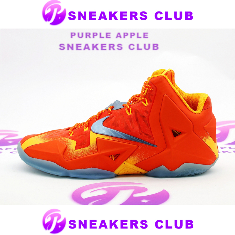 Nike Lebron 11 Preheat Lebron 11 Orange Lbj11 Lava 626376-800