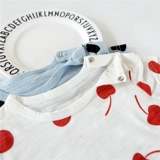 Детское летнее хлопковое боди для новорожденных подходит для мужчин и женщин для девочек, короткий рукав, 0-1 лет