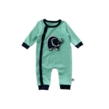 Детский хлопковый лонгслив для новорожденных, детское боди, осенний, 0-12 мес.