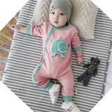 Детский хлопковый лонгслив для новорожденных, детское боди, осенний, 0-12 мес.