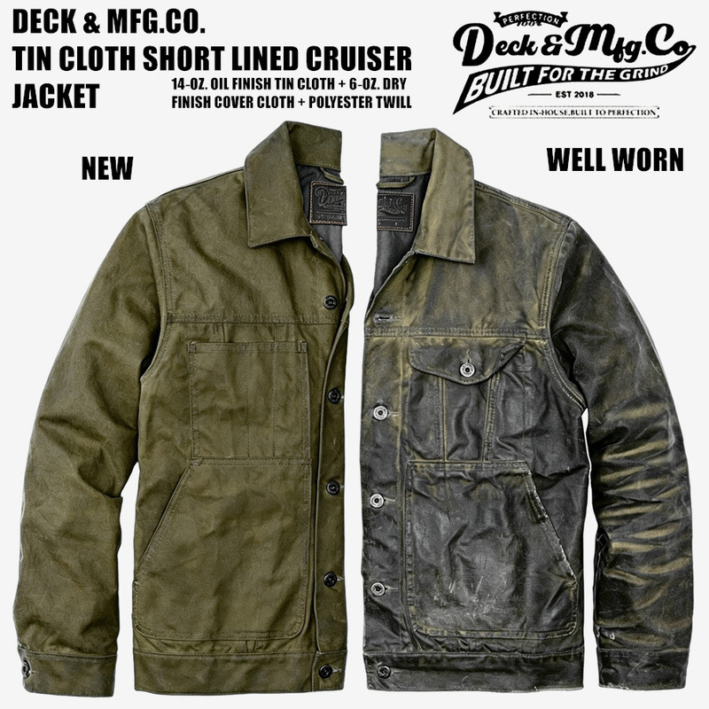 Deck American-Style Yellowstone Wilderness Large-Leaf Maple Diagonal Fabric Lining Pacific Northwest Forest Logging Oil Wax Fabric Jacket