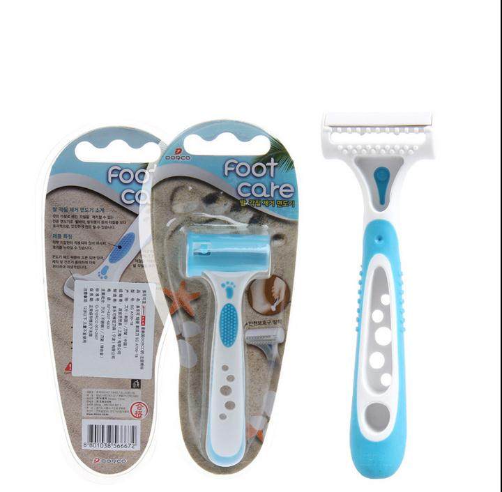 South Korea Imports Scraping Foot Knife pedicure Pedicel Grinding stone Death Pink to heel Hard cocoon with knife sleeve-Taobao