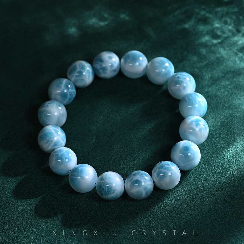 Natural Crystal Larimar Bracelet for Women, Dominican Sodalite Larimar Stone Bracelet for Men, Jewelry Natural Crystal Larimar Bracelet for Women, Dominican Sodalite Larimar Stone Bracelet for Men, Jewelry