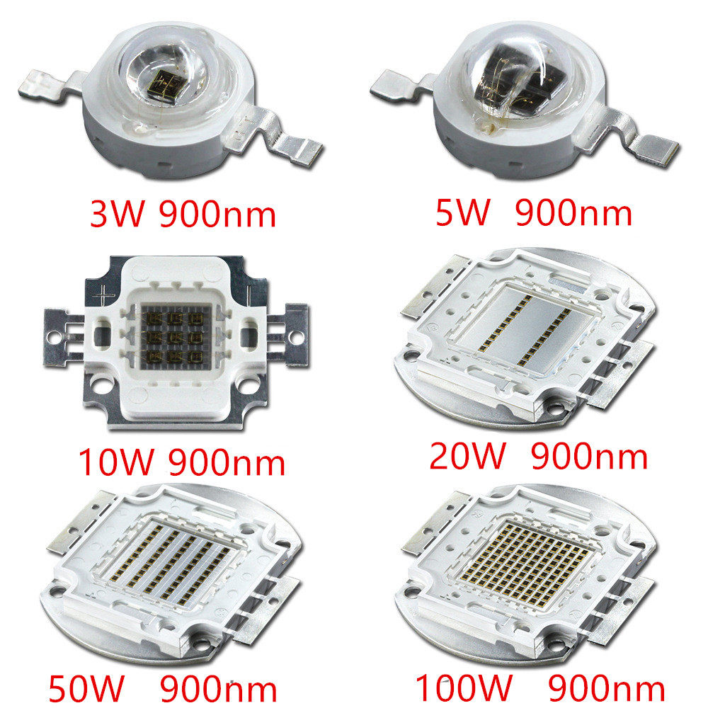 3-100W  900nm 905  仿流明灯珠900nm 摄像头专用 特殊红外900