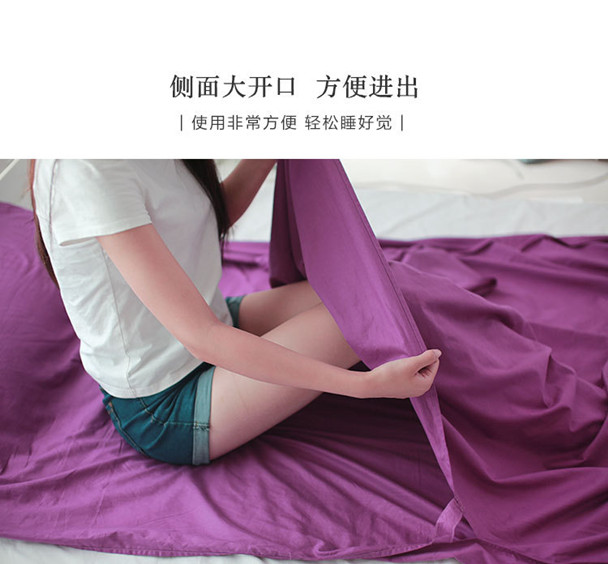 Túi du lịch bẩn Túi xách tay trong nhà Khách sạn du lịch khách sạn chống bẩn đôi chăn bông đơn giản - Túi ngủ túi ngủ du lịch siêu nhẹ
