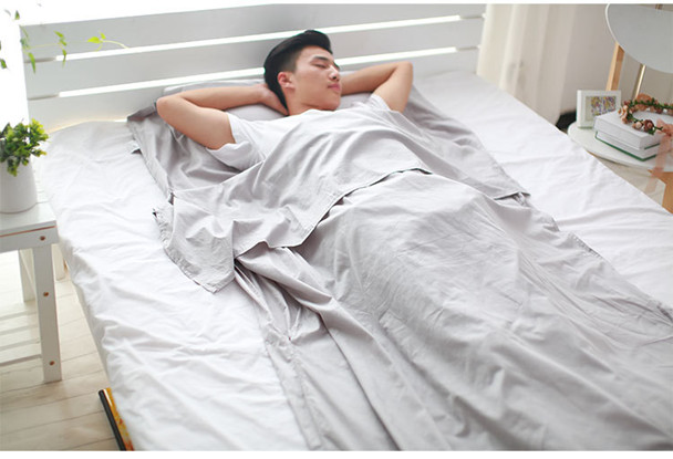 Túi du lịch bẩn Túi xách tay trong nhà Khách sạn du lịch khách sạn chống bẩn đôi chăn bông đơn giản - Túi ngủ túi ngủ du lịch siêu nhẹ