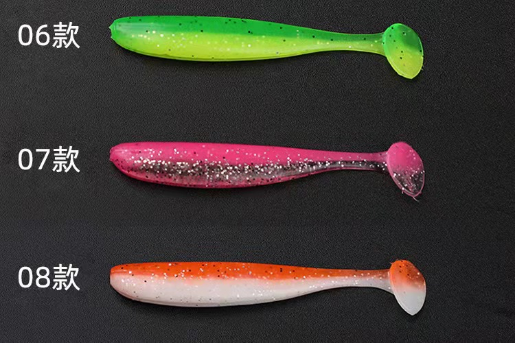 8 PCS Small Paddle Tail Fishing Lures Soft Baits Bass Trout Fresh Water Fishing Lure