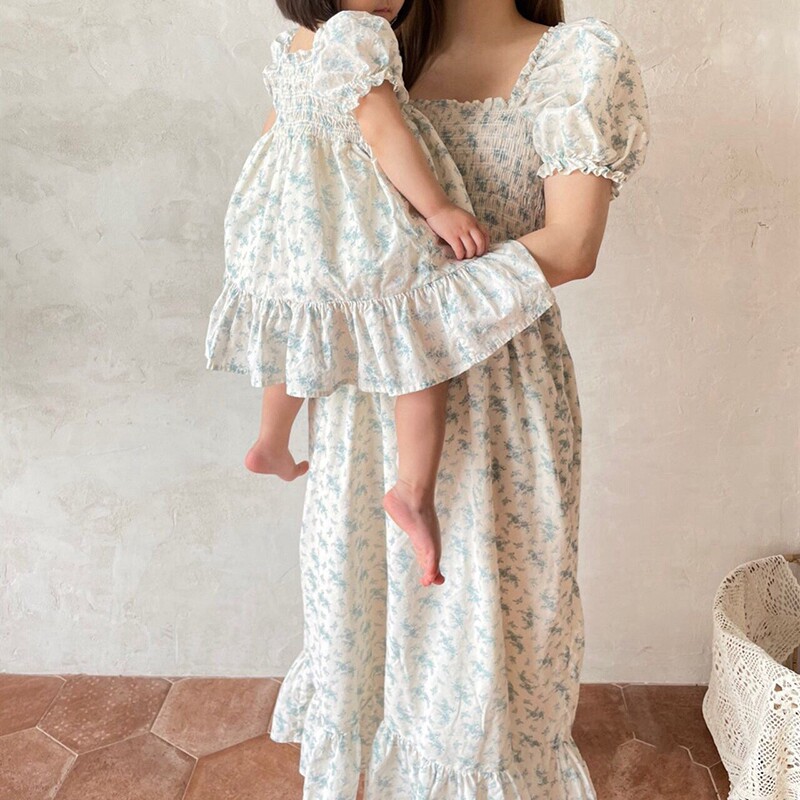 Pro-daughter dress Mother's dress South Korean Fried Street Boy Dress Foreign Pie Baby Crumbles With a Child Baby Dress