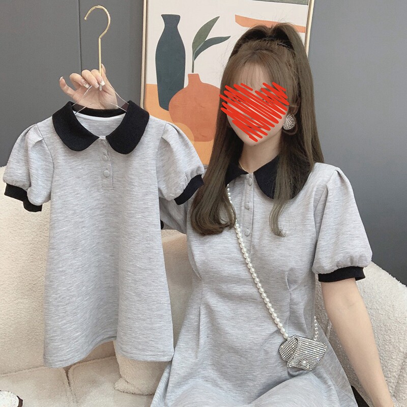 Pro-Child Fashion New South Korean children's clothing The Korean version Fashion Mother's fashion Fashion Fried Street Minimalist Dress
