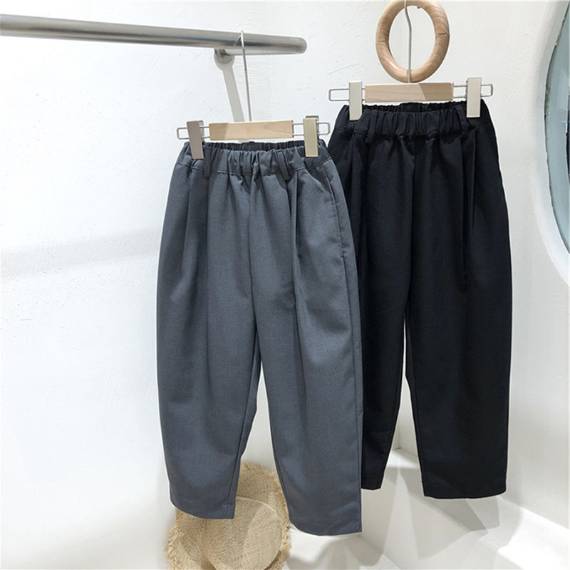 Girl Boy Pants West Pants West Pants Summer Dress New Korean Version Children Dress Foreign PaKorean Children Great Boy Casual Pants West Dress Pants