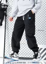 Boy CUHK Scout 2022 Summer small hearty Ding thin Fashion Trends Ocean Gas Van Work Pants Pure Cotton 90% Pants 14