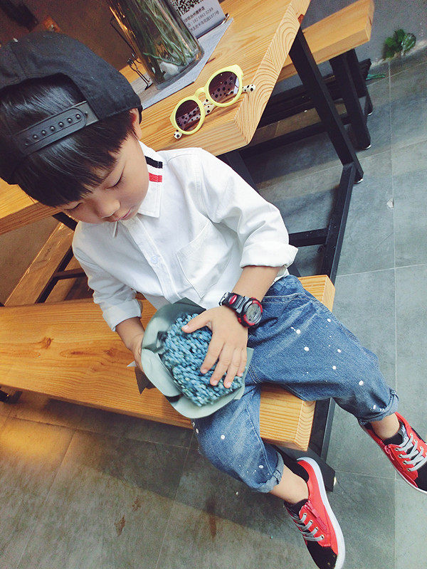 Chemise garcon à manche longue - Ref 2074694 Image 24