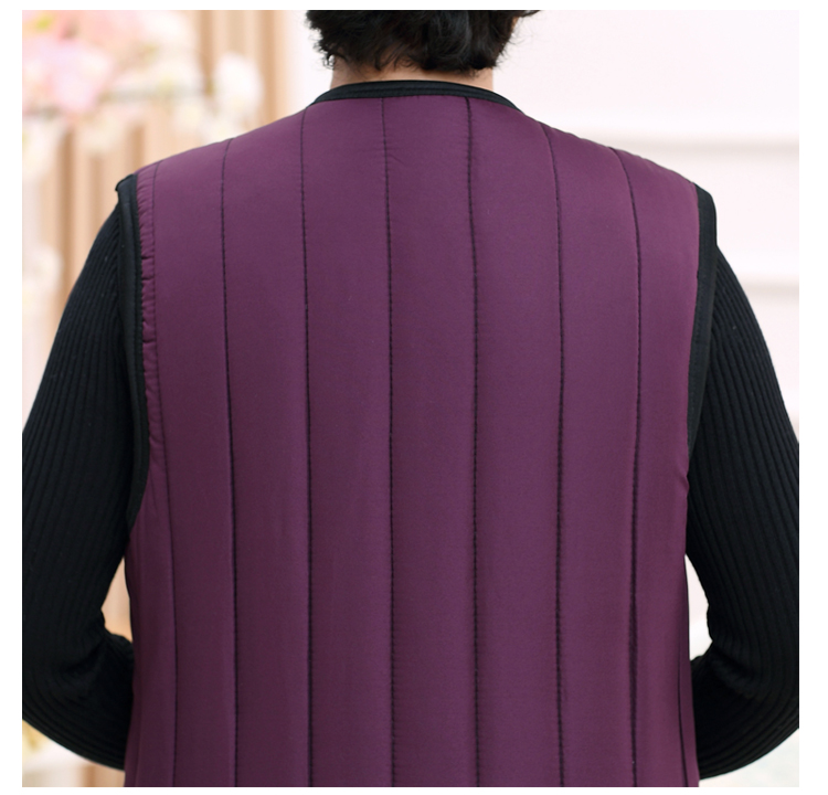 Mùa thu và mùa đông cộng với nhung dày trung niên và vest già của mẹ phụ nữ tải kích thước lớn cotton vest vest vest nữ đầm nữ trung niên