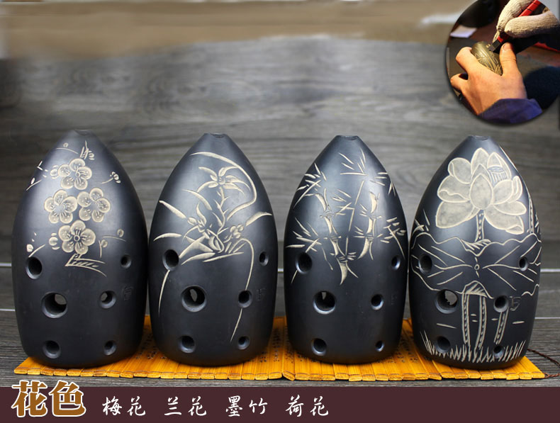 Bảy ngôi sao, tám lỗ, sinh viên gốm đen hình quả lê, người mới bắt đầu, người lớn, bắt đầu, chơi, chơi, chơi, nhạc cụ quốc gia sáo điện tử