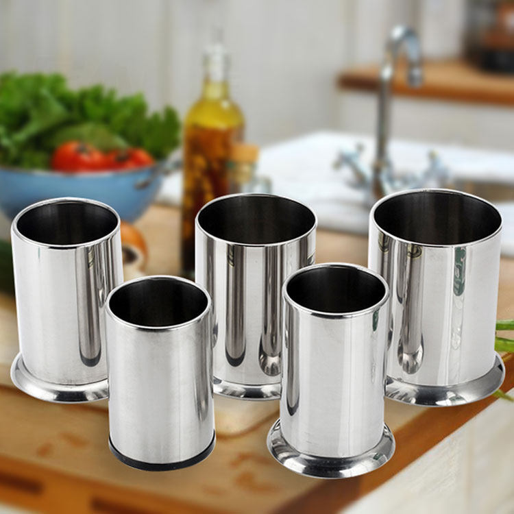 Chopstick box Stainless steel chopstick tube Household chopstick cage Stainless steel chopstick holder Round chopstick tube storage box Chopstick bucket