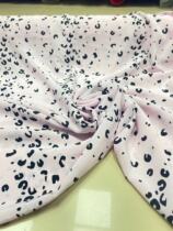 100% pure mulberry silk genuine silk double crepe light pink strip BAO WEN scarf lining dress with dress fabric