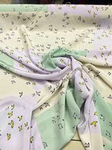 100% pure mulberry silk genuine silk double crepe candy color block small flying bird scarf lining dress with dress fabric