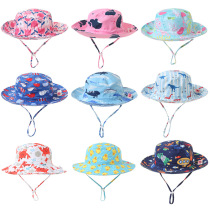 46-54 yard childrens UV protection sun hat male and female baby sunscreen hat sun hat adjustable baby hat