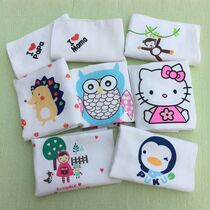 High-density four-layer gauze towel handkerchief newborn square baby saliva towel 30*30 non-fluorescent agent