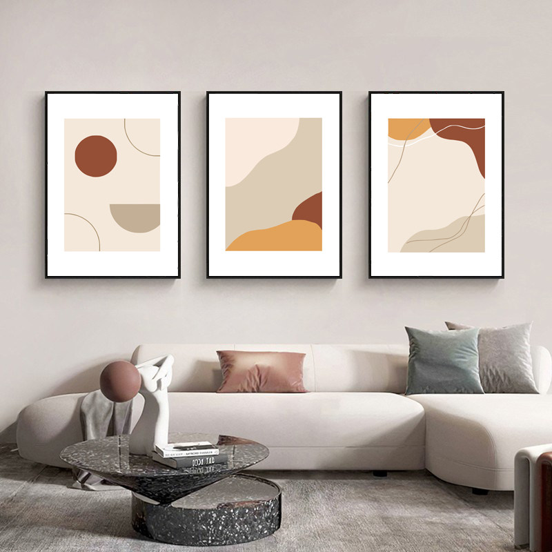 Geometric Abstract Digital Oil Painting Diy Modern Fill Color Living Room Decoration Painted Hand-painted Oil Color Painting Nordic Art Ins