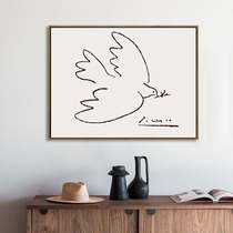 Picasso digital oil painting diy coloring abstract peace dove decorative painting hand filled simple lines oil color painting