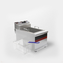 Exhibition Chapo electric frying oven Commercial frying pan fried fries machine single cylinder electric fryer oversize thickened 22L