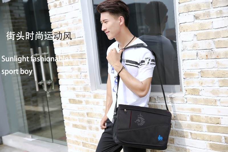 Vai túi người đàn ông túi messenger Hàn Quốc phiên bản của thủy triều bình thường chàng trai túi vai túi người đàn ông chéo chéo- mặc quần áo ba lô vai túi túi đeo nam