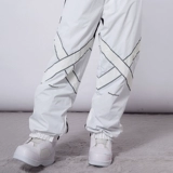 Светоотражающие лыжные удерживающие тепло водонепроницаемые зимние спортивные ветрозащитные штаны, сноубординг