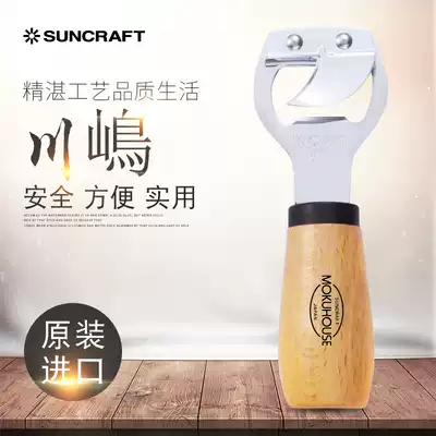 SUNCRAFT Chuanjima Mokuhouse wooden handle bottle opener can opener BM-215 Japan imported