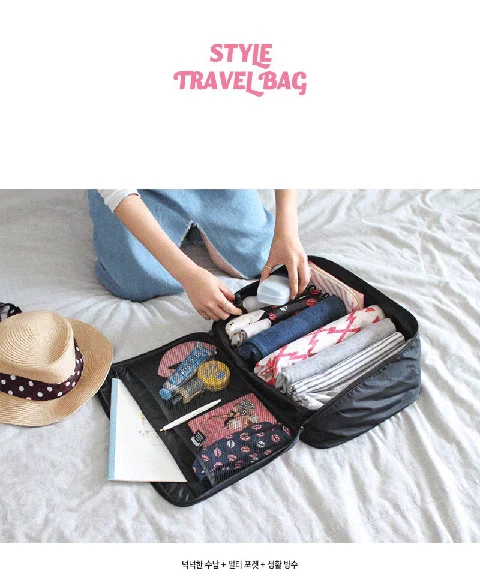 Túi du lịch khoảng cách ngắn nữ nhẹ và dễ thương phiên bản Hàn Quốc của xe đẩy du lịch kinh doanh túi xách tay nam nhỏ túi lưu trữ hành lý