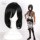 Гигантский черный парик для косплея Fennell Mikasa Ackerman можно использовать для ежедневной укладки mini 0
