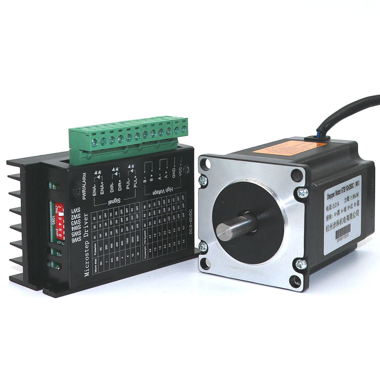 TB6600 upgraded version 4A 32 32 57 stepper motor driver suit 57BYGH250C1 8N m