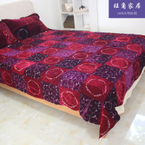 Gold velvet parquet craft quilt cover embroidered quilt cover double winter with warmth