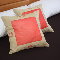 Embroidery sofa cushions jacket foreign trade flowers Buyi European style small number headboard Car holding pillow cover 40 without core clearance