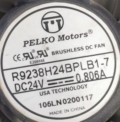 PELKO MOTORS R9238H24BPLB1-7 24V 0 806A 9CM large air volume inverter fan