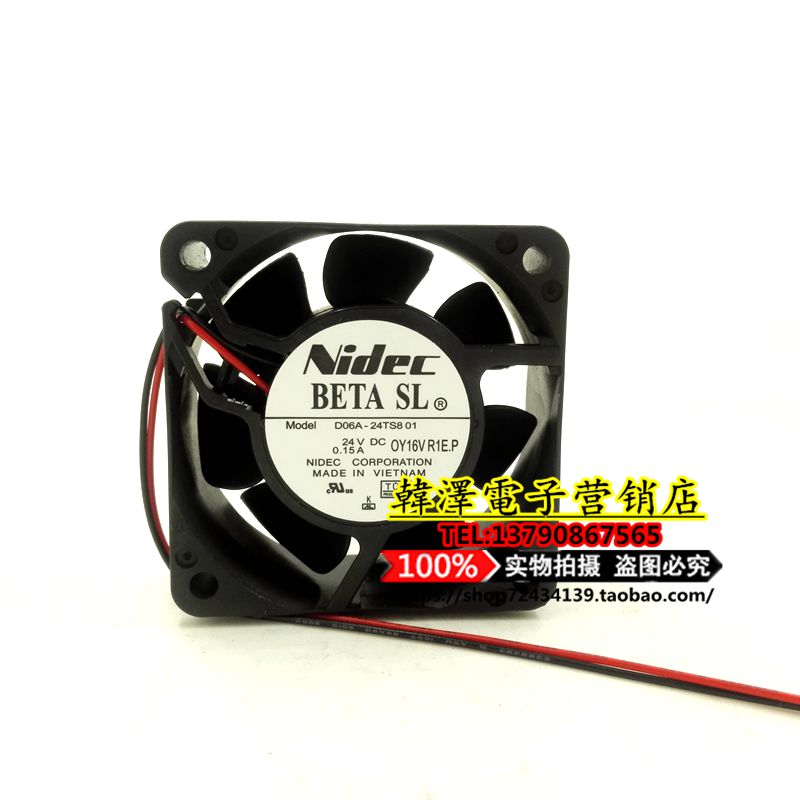 D06A-24TS8 01 original dress Japanese Nidec 24VDC 0 60 60 60 * 25MM frequency inverter fan