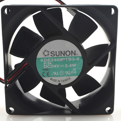 SUNON KDE2408PTB3-6 8025 24V 2 4W 8cm inverter fan 2 lines