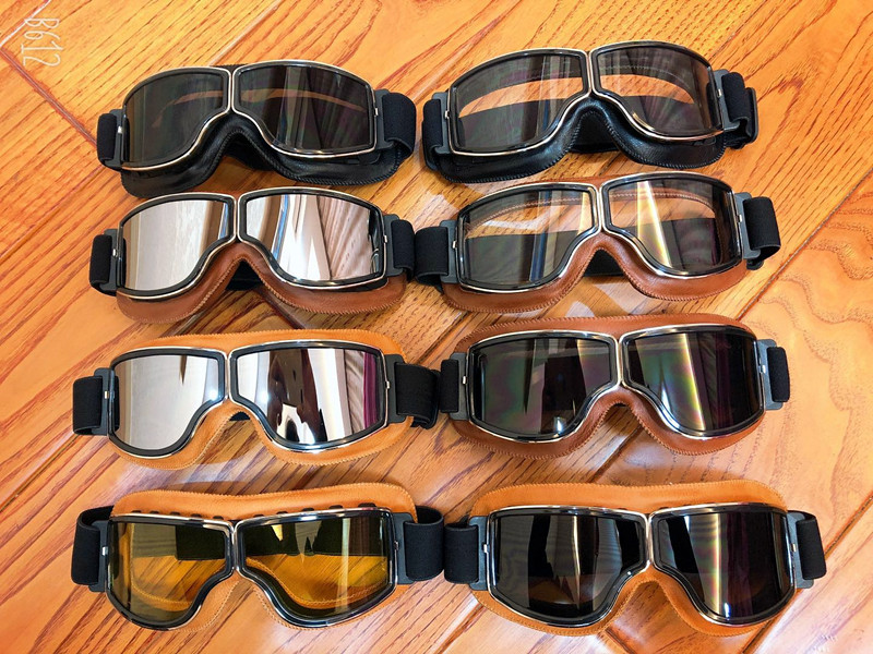 Motorcycle retro Harley glasses riding electric motorcycle bike goggles flying sand rider goggles