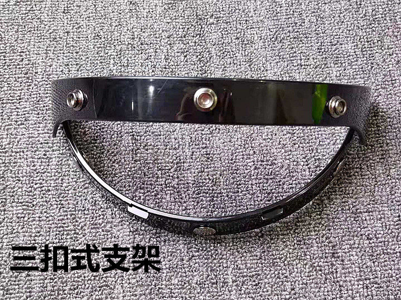 Bubble Mirror Glasses Frame Harecan Hatchlens Cap Brim Three-Button Locomotive Electric Car Electric safety helmet Removable bracket 3 buckle