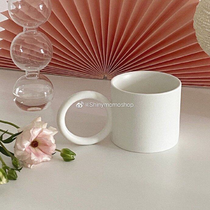Shinymomo Ceramic Mark Cup ins Han style niche (capacity approc. 330ml)