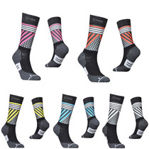 Summer sports bike cycling socks male long tube road bike riding socks female marathon running compression socks