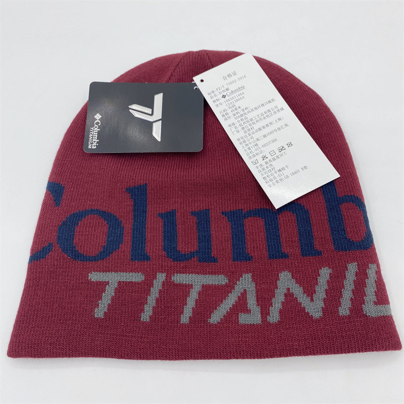 19 Autumn Winter New Pint Colombian Outdoor Titanium Alloy Warm And Breathable Universal Knit Cap CU0138
