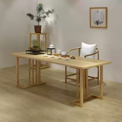 All solid wood coffee table table living room modern simple new Chinese tea room tea table kung fu leisure tea table