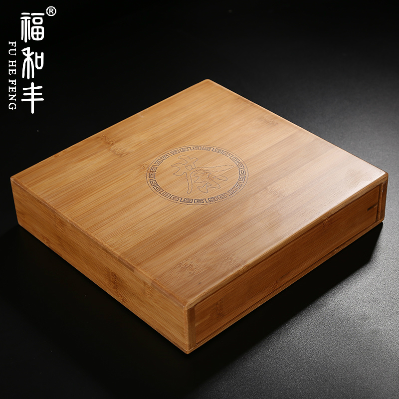 Bamboo Pu-erh Tea Cake Box Wake-up Tea Tray Day Style Kongfu Tea Accessories Enjoy Tea Tray Open Sub Tea Tray Tea Dish Zero Deserve