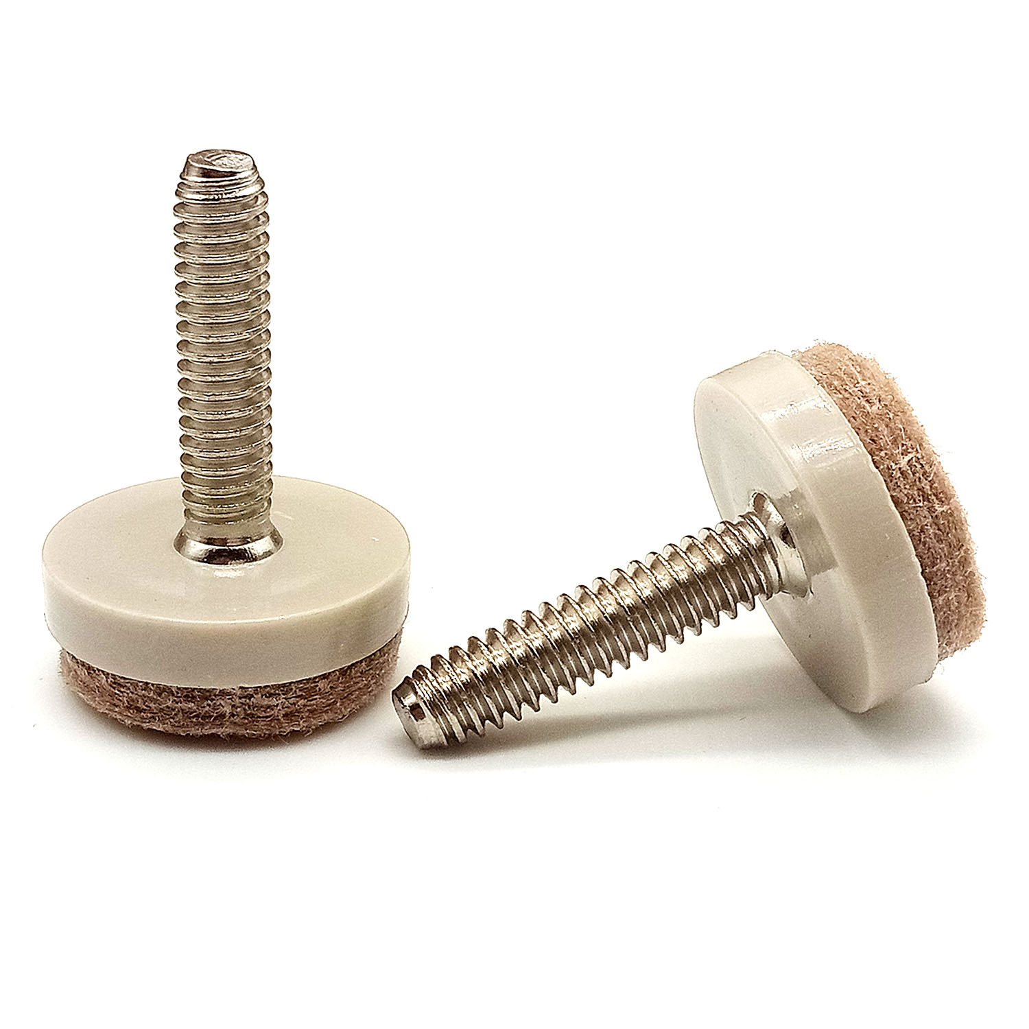 M6 screw adjustable foot with felt foot M8 table and chair stool furniture furniture heightening muted non-slip nylon abrasion-proof adjusting foot